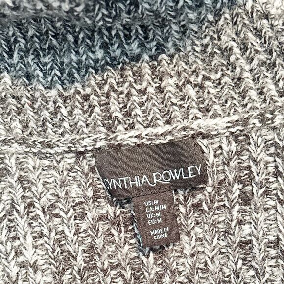 Cynthia Rowley Acrylic Sleeveless Turtle Neck Knit Tunic Sweater Size M - Picture 4 of 5